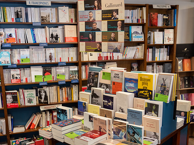 Table des romans - En arrière plan, romans francophones, édition Gallimard et livres de philosophie